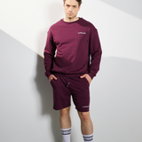 Herren Sweatshorts bordeauxrot