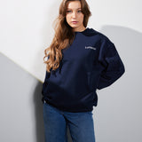 Damen Oversized Sweater blau - The world is a movie