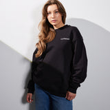 Damen Oversized Sweater schwarz - The world is a movie