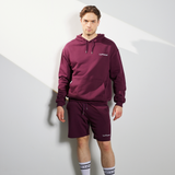 Herren Sweatshorts bordeauxrot