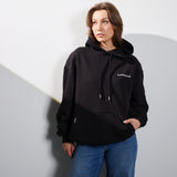 Women oversized hoodie black - The world is a movie