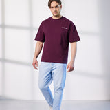 Herren Oversized T-Shirt bordeauxrot - Classic