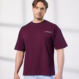 Herren Oversized T-Shirt bordeauxrot - Classic