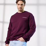 Herren Oversized Sweater bordeauxrot - Classic