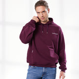 Herren Oversized Hoodie bordeauxrot - Classic